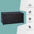 284 L Rattan Garden Storage Box, Outdoor Garden Storage Box with Gas Lift and Lockable Lid, Outdoor Wicker Rattan Chest Container for Garden Tools, 118 x 54 x 59 cm, Dark Brown