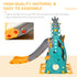 3-IN-1 Kids Swing and Slide Set with Basketball Hoop Slide Swing Adjustable Seat Height Toddler Playground Activity Center Indoor and Outdoor Play Equipment