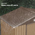 7 x 4ft Lockable Metal Garden Tool Storage Shed, Outdoor Storage Shed with Foundation and vents, Light Brown