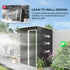 3ft Garden Storage Shed with Sliding Door and Sloped Roof Outdoor Equipment Tool, Black