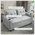 Two-Seater Pull-Out Sofa Bed - Light Grey
