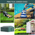12.5 x 11.1ft Steel Sliding Door Storage Shed - Green