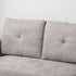 Linen-Look 'L' Storage Sofa Bed - Light Grey