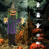 3'6" Pumpkin Scarecrow Halloween Animatronic, with Glowing Eyes