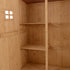 Wooden Garden Shed with Two Windows, Tool Storage Cabinet, Outdoor Double Door Organizer 127.5L x 50W x 164H cm, Natural