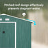 12.5 x 11.1ft Steel Sliding Door Storage Shed - Green