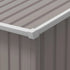 13 x 11ft Large Garden Shed, Mental Garden Storage Shed with Foundation Kit Ventilation & Doors, Light Grey