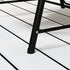 Rattan Swing Chair, Outdoor Garden Hanging Swing Seat with Stand and Seat Cushion, Porch Hanging Chair for Balcony, Garden, Deck, Dark Grey