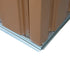 7 x 4ft Lockable Metal Garden Tool Storage Shed, Outdoor Storage Shed with Foundation and vents, Light Brown