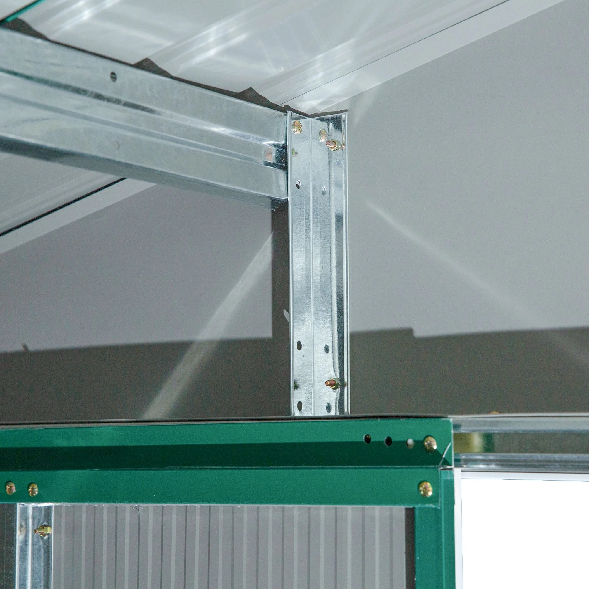 12.5 x 11.1ft Steel Sliding Door Storage Shed - Green