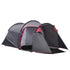 2-3 Person Tunnel Tent with Sewn-in Groundsheet, Air Vents, Rainfly, 2000mm Water Column, Camping Tent with 1 Bedroom, Inbuilt Porch, Living Area for Camping, Hiking, Grey