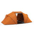 4-6 Man Camping Tent with Living Area and 2 Bedrooms, Hiking Sun Shelter, UV Protection Tunnel Tent, Orange