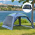 5-8 Persons Pop Up Tent Camping Gazebo Garden Tent-Dark Blue/Green