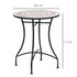 60cm Mosaic Round Bistro Table Side Bar Table Patio Garden Outdoor Balcony Furniture