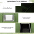 4-6 Man Camping Tent with Living Area and 2 Bedrooms, Hiking Sun Shelter, UV Protection Tunnel Tent, Dark Green