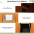 4-6 Man Camping Tent with Living Area and 2 Bedrooms, Hiking Sun Shelter, UV Protection Tunnel Tent, Orange