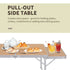 3ft Aluminium MDF-Top Folding Picnic Table Portable Camping Table