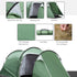 Three-Man, Two-Room Tent - Green