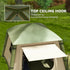 Inflatable Camping Tent w/ Hand Pump, Easy Setup, Blow Up Tent Waterproof 190T Taffeta w/ Mesh Windows, Doors and Carry Bag, Brown