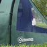 Two Room Tunnel Tent Camping Tent for 3-4 Man with Windows, Covers, Carry Bag, for Fishing, Hiking, Sports, Green