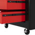 5-Drawer Tool Chest with Wheels, Steel Lockable Tool Storage Cabinet with Handle, 2 Keys for Garage, Workshop, Red