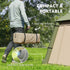 Inflatable Camping Tent w/ Hand Pump, Easy Setup, Blow Up Tent Waterproof 190T Taffeta w/ Mesh Windows, Doors and Carry Bag, Brown