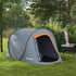 Two-Man Pop-Up Dome Tent, with Accessories - Grey
