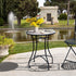 60cm Mosaic Round Bistro Table Side Bar Table Patio Garden Outdoor Balcony Furniture