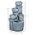 Solar Powered Outdoor Water Fountain - Dark Grey