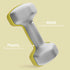 2 x 1kg Hexagonal Dumbbells Weights Set with Non-Slip Grip for Home Gym Workout, Yellow