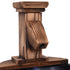 Wood Barrel Patio Water Fountain Garden Decorative Ornament Water Feature with Electric Pump