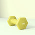 2 x 1kg Hexagonal Dumbbells Weights Set with Non-Slip Grip for Home Gym Workout, Yellow