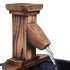 Wood Barrel Patio Water Fountain Garden Decorative Ornament Water Feature with Electric Pump