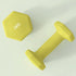 2 x 1kg Hexagonal Dumbbells Weights Set with Non-Slip Grip for Home Gym Workout, Yellow