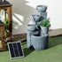 Solar Powered Outdoor Water Fountain - Dark Grey
